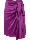 Nina Ricci asymmetric draped skirt - Purple