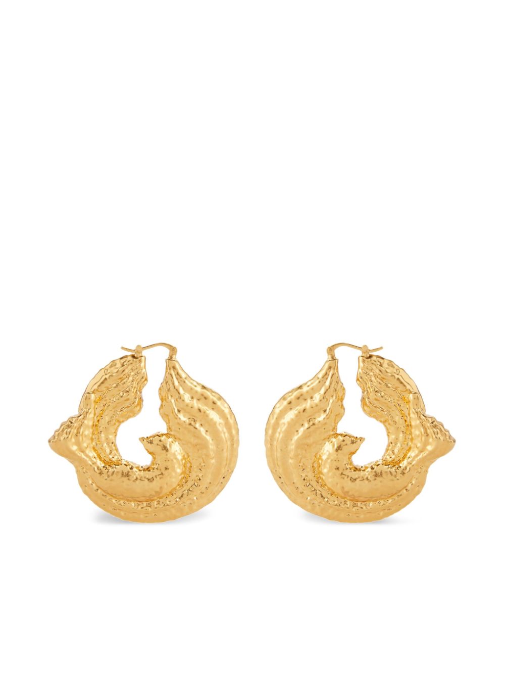 twisted brass earrings