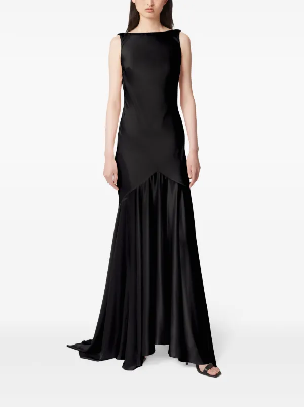 Nina Ricci Mermaid open-back Gown | Black | FARFETCH