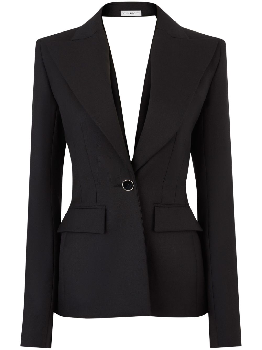 draped-back blazer