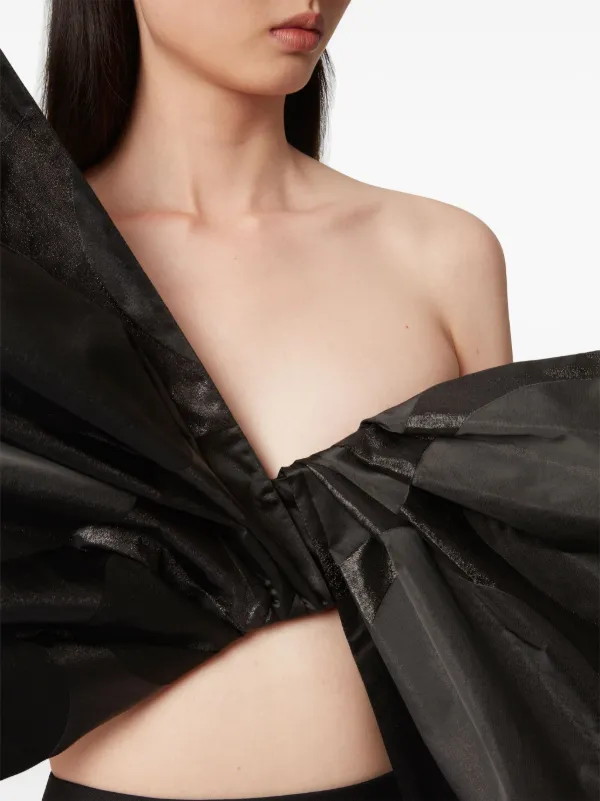 Tシャツ・カットソー NINA RICCI FLOWING TOP WITH BOW Flowing Top With Bow In Black - Nina Ricci