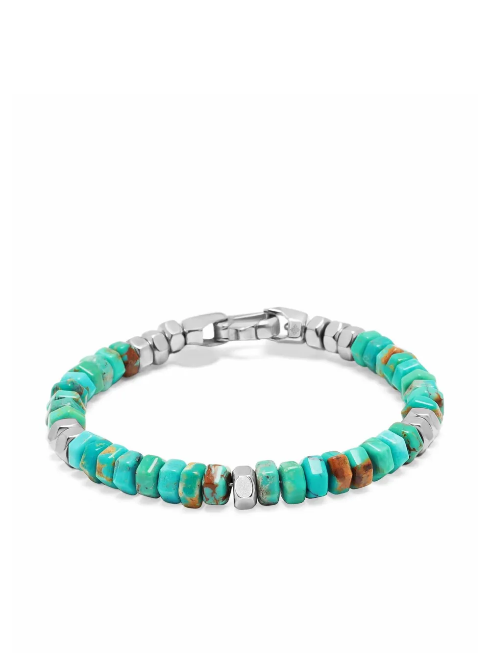 Nialaya Jewelry Hexagon Beaded Bracelet In Blue