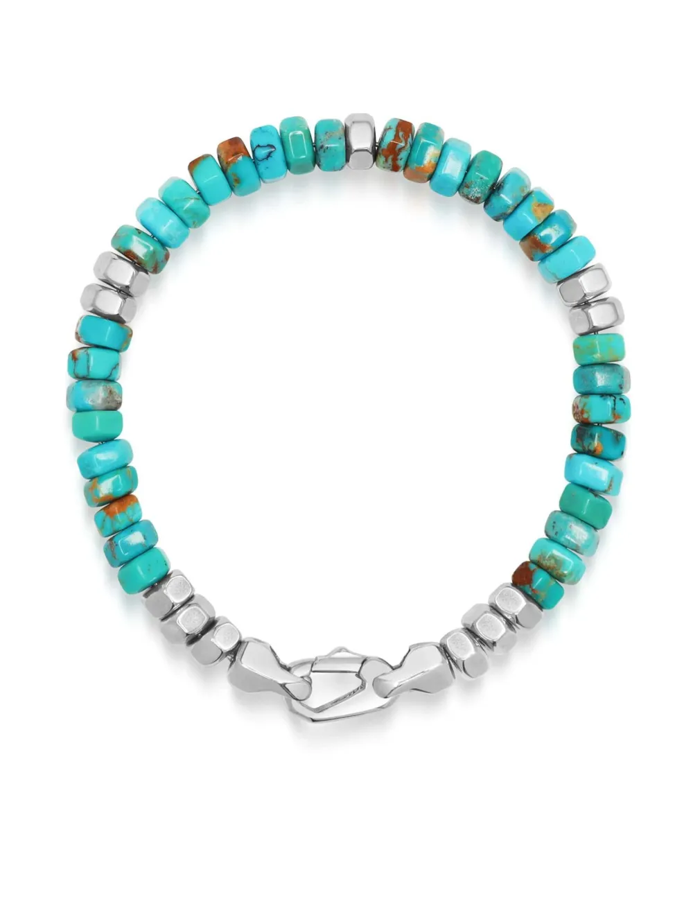 Nialaya Jewelry Hexagon Beaded Bracelet In Blue