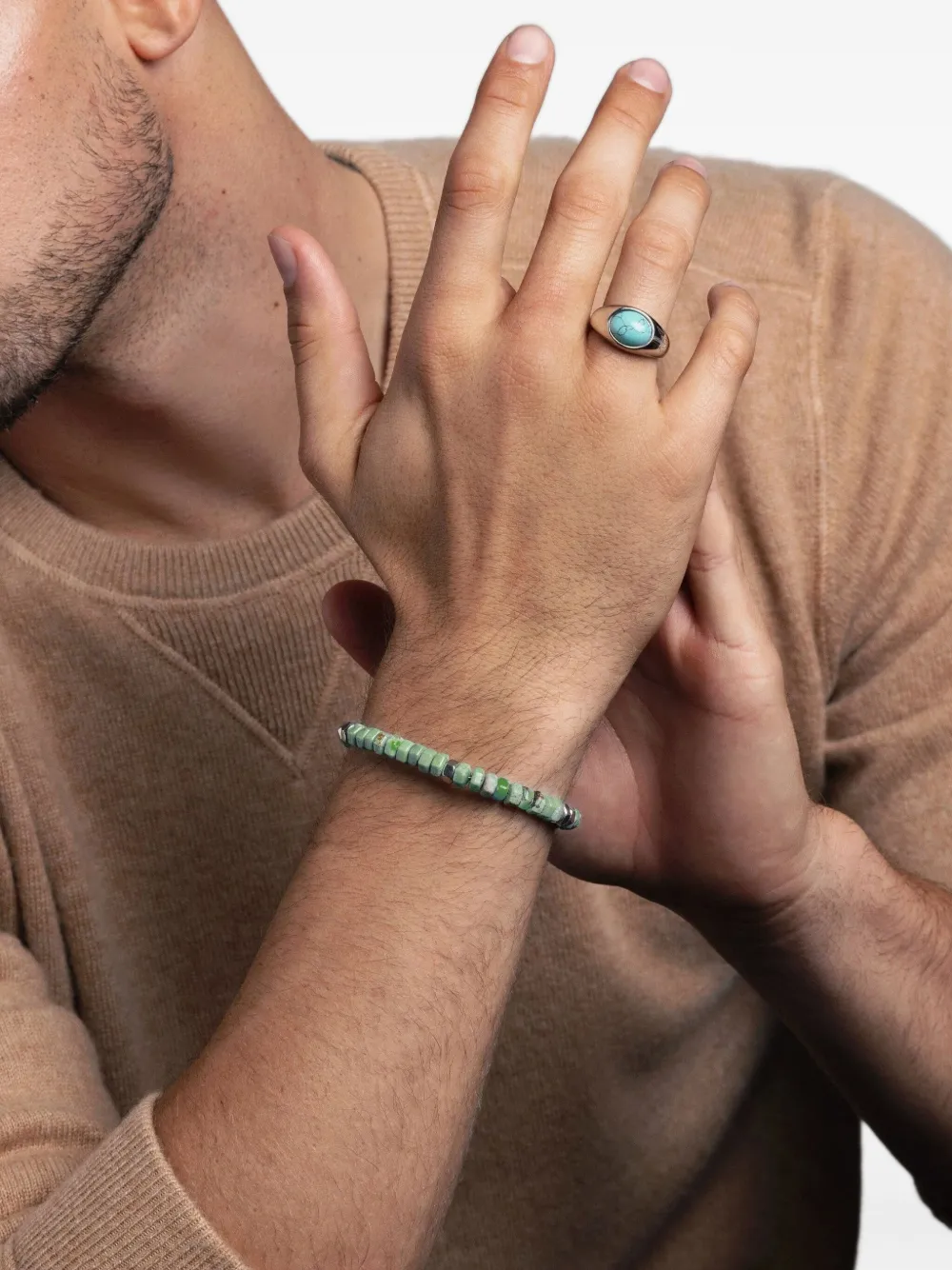 Nialaya Jewelry hexagon beaded bracelet | Image 2
