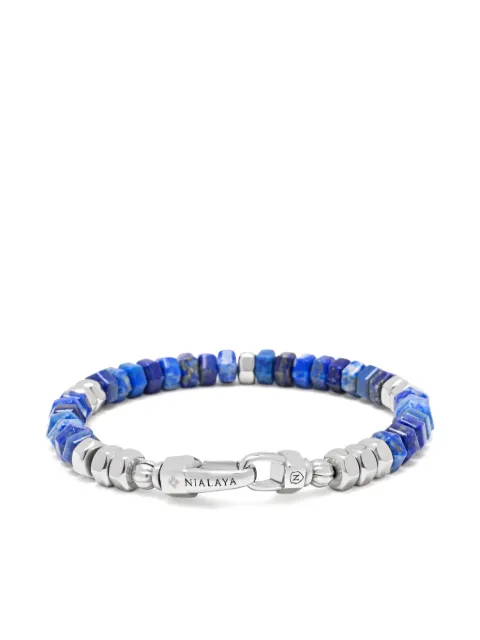 Nialaya Jewelry beaded lapis lazuli bracelet