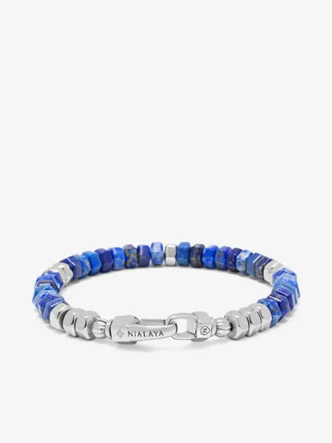 Nialaya Jewelry beaded lapis lazuli bracelet