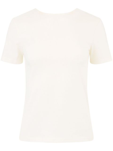 Nina Ricci plunging draped back T-shirt Women