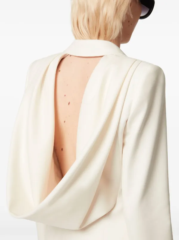 Nina Ricci Open Draped Back Blazer | FARFETCH