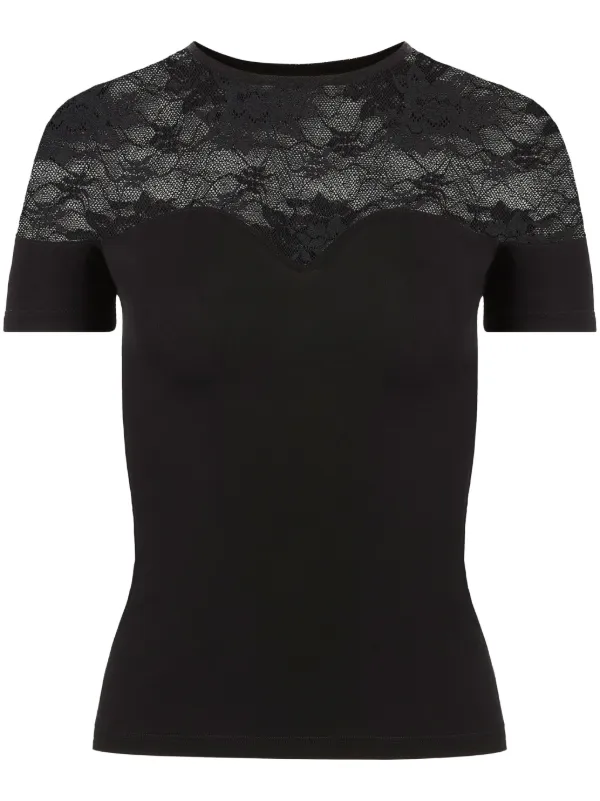 ドゥーズィエムクラス×Nina Ricci Nina Ricci レースインサート トップ | ブラック | FARFETCH JP