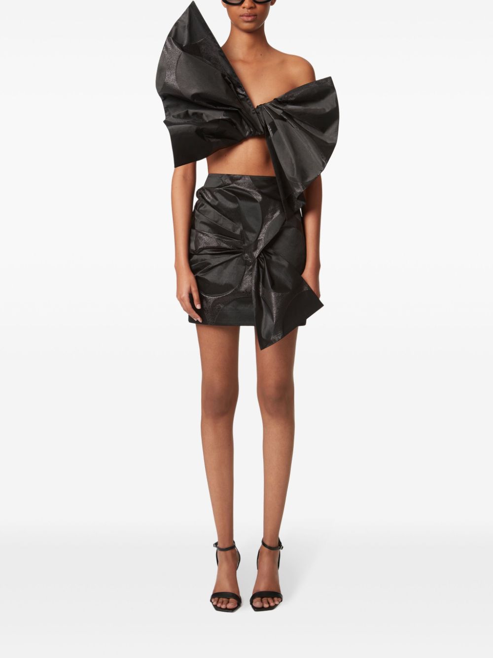 Nina Ricci Oversized mini-rok - Zwart