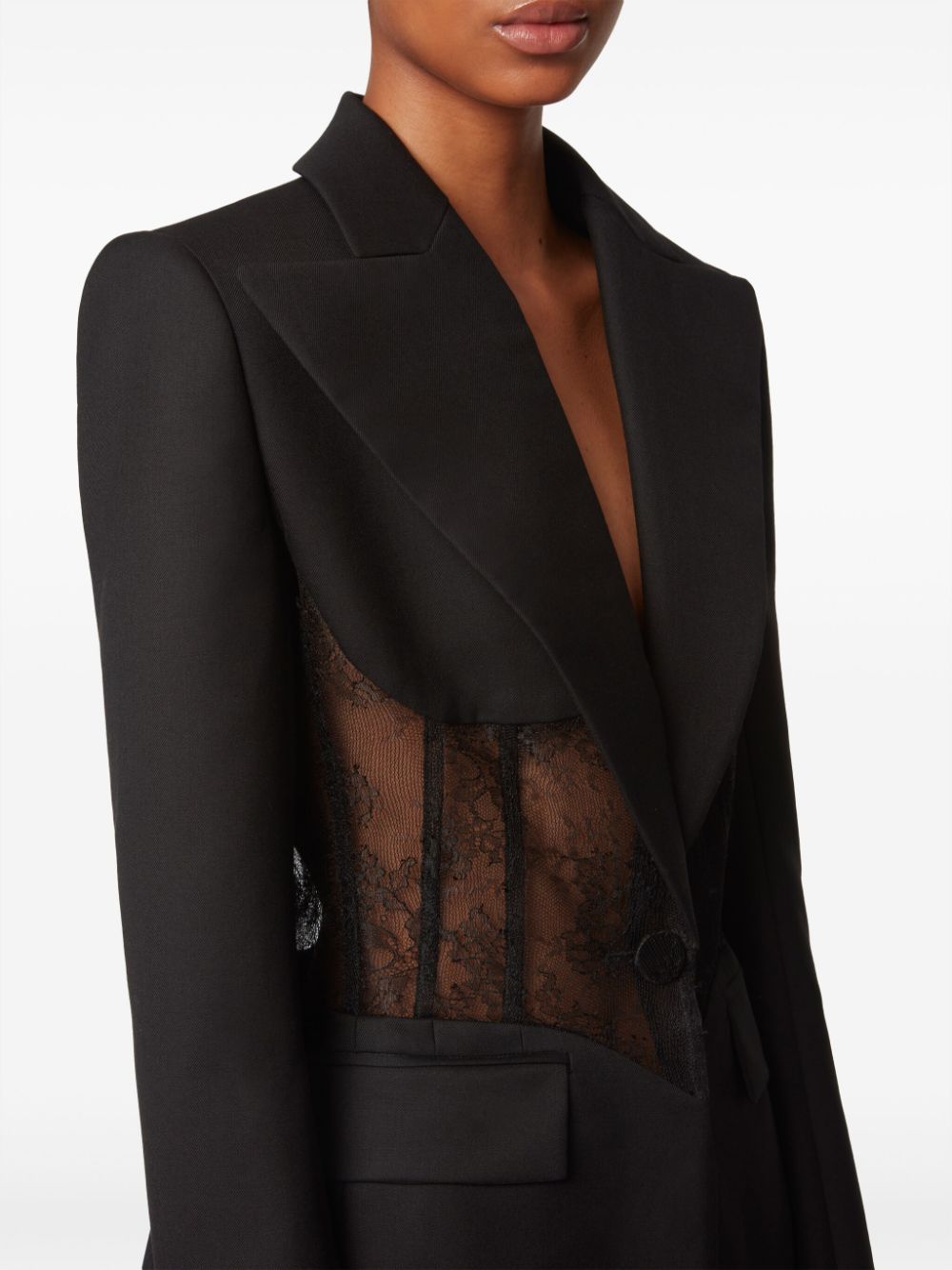 Nina Ricci lace-panel blazer Women