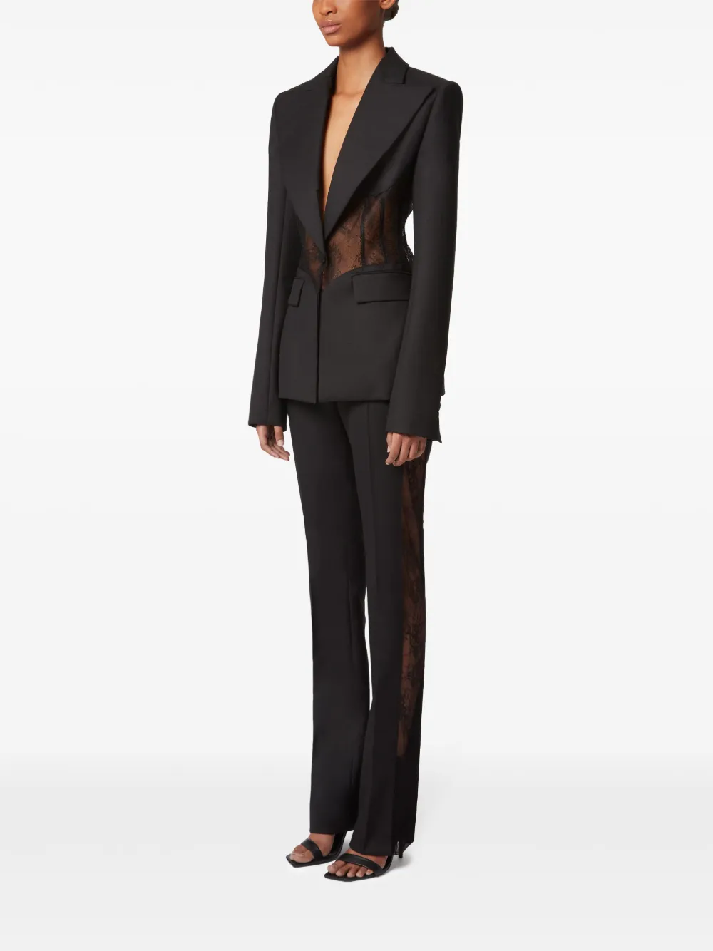 Nina Ricci lace-panel blazer Women