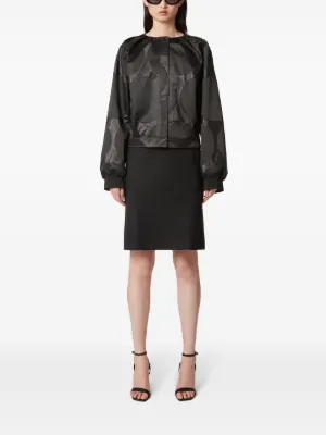 NINA RICCI クロップド　ボンバージャケット　ブルー Nina Ricci Jackets for Women Online – Farfetch