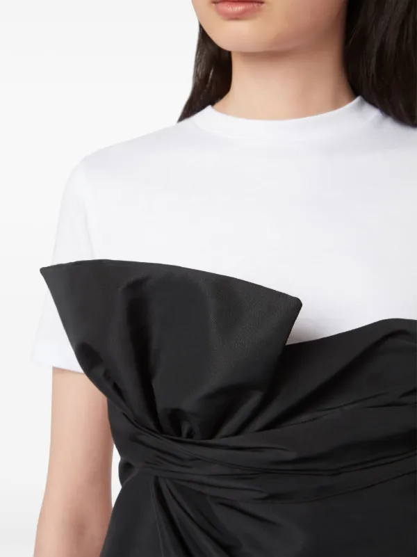 ☆NINA RICCI☆ ファイユリボンコットンTシャツ♪ Nina Ricci リボン Tシャツ | ブラック | FARFETCH JP