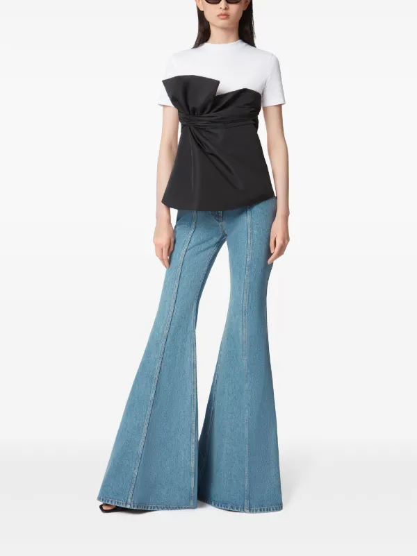 関税,送料無料 Nina Ricci リボンTシャツ Nina Ricci リボン Tシャツ | ブラック | FARFETCH JP