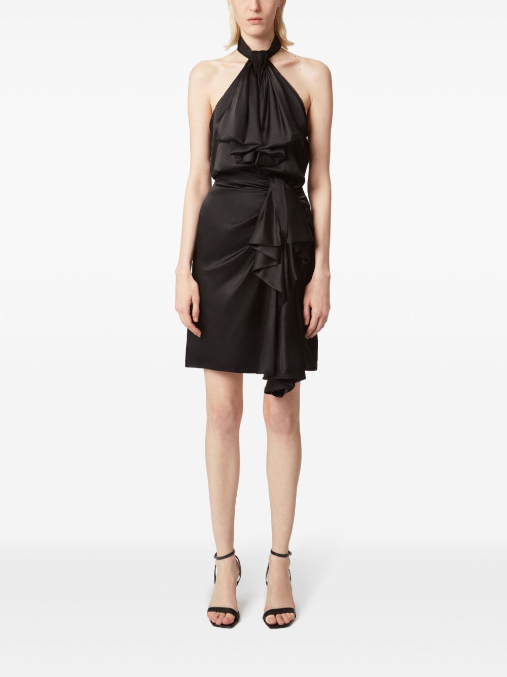 Nina Ricci asymmetric bow-detail skirt - Black