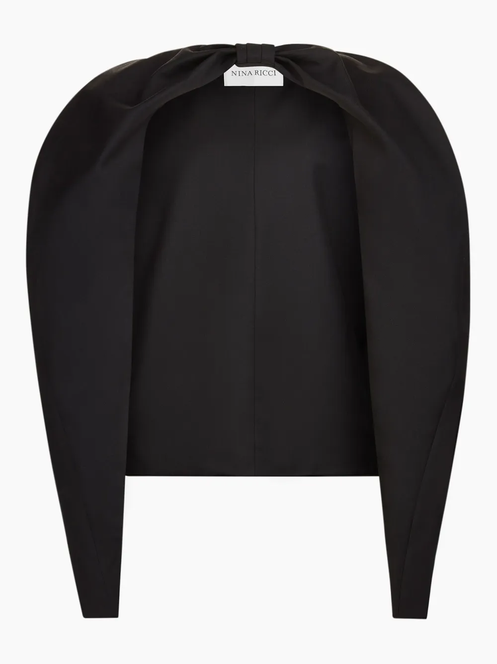 Nina Ricci Gabardine Cape In Black