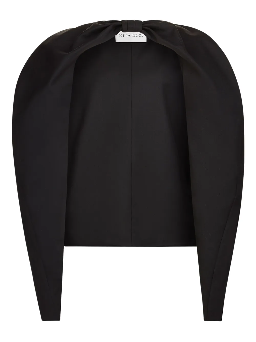 Nina Ricci Gabardine cape Zwart
