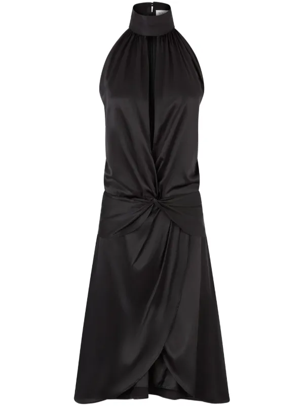 Nina Ricci Ruched-detailing Dress in Black