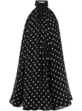 Nina Ricci peplum-hem halterneck mini dress - Black