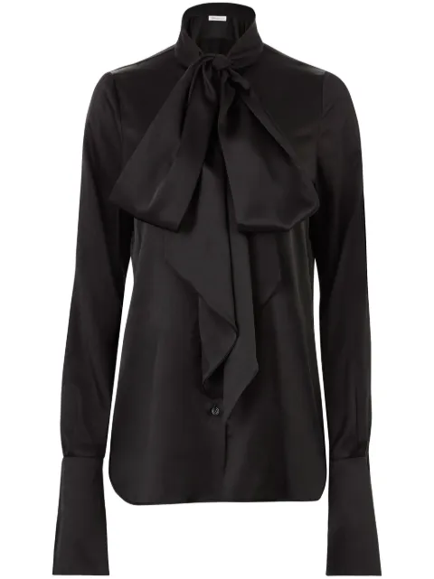 Nina Ricci satin lavaliere shirt