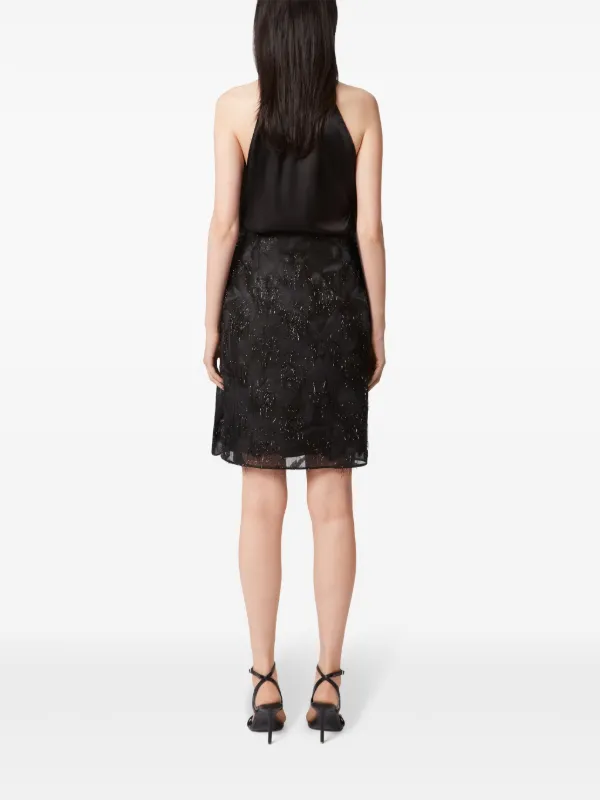 Nina Ricci Asymmetric Bow Skirt | Black | FARFETCH GE