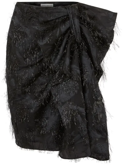 Nina Ricci asymmetric bow skirt