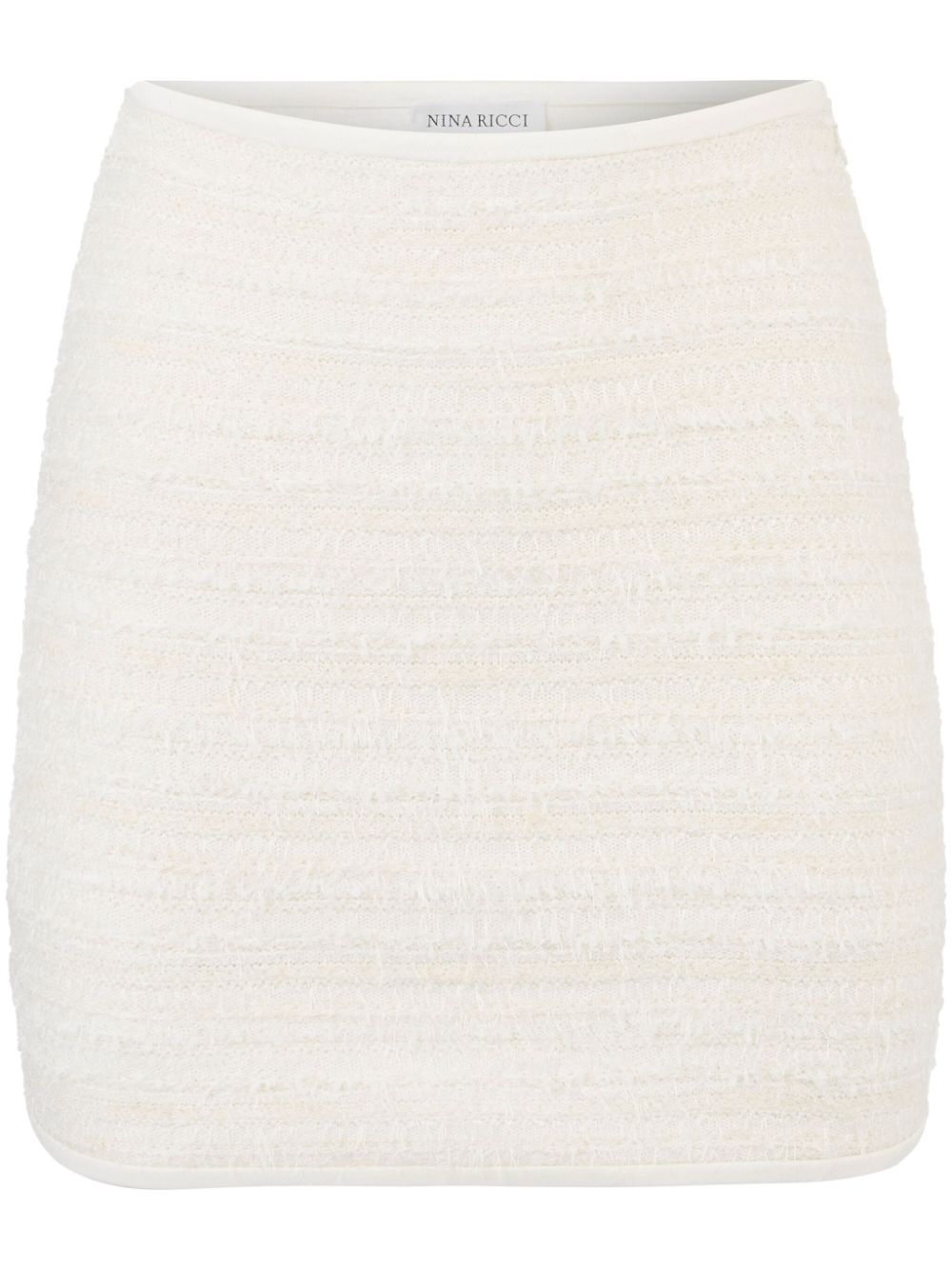 Nina Ricci Tweed mini-rok Wit