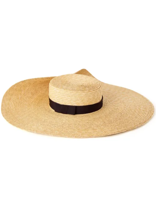 Chapeau en raphia à design asymétrique - Nina Ricci - Modalova