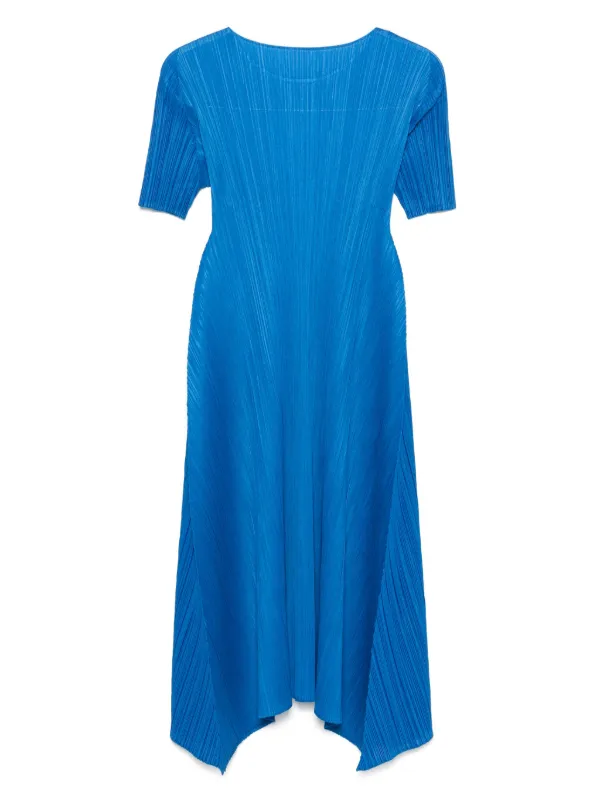 Pleats Please Issey Miyake MC October Midi Dress | Blue