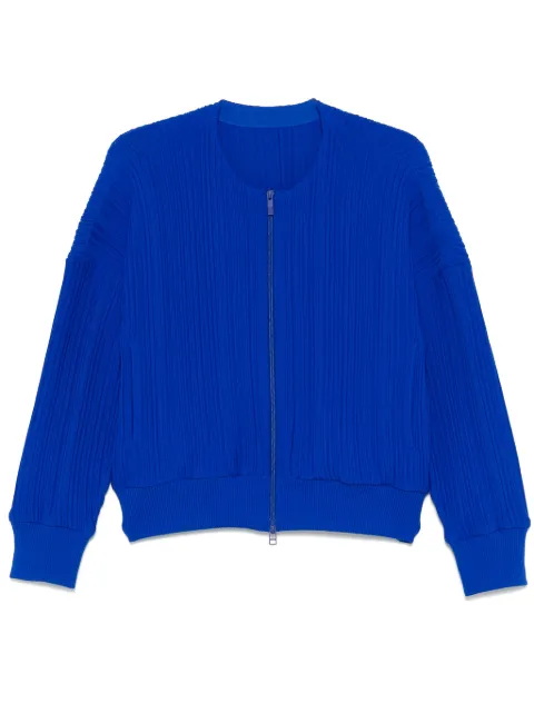 Pleats Please Issey Miyake chamarra tejida