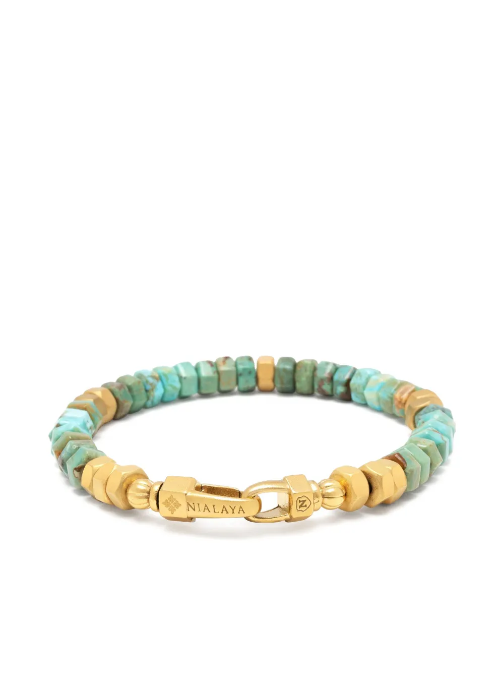 Nialaya Jewelry hexagon beaded bracelet | Blue | Image 1