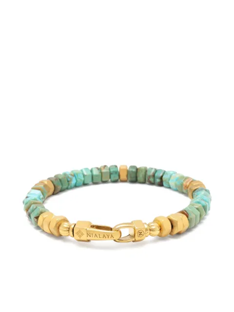 Nialaya Jewelry hexagon beaded bracelet
