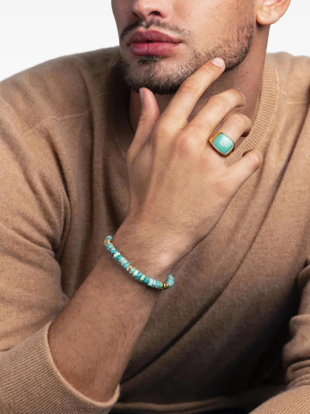 Nialaya Jewelry hexagon beaded bracelet | Image 2