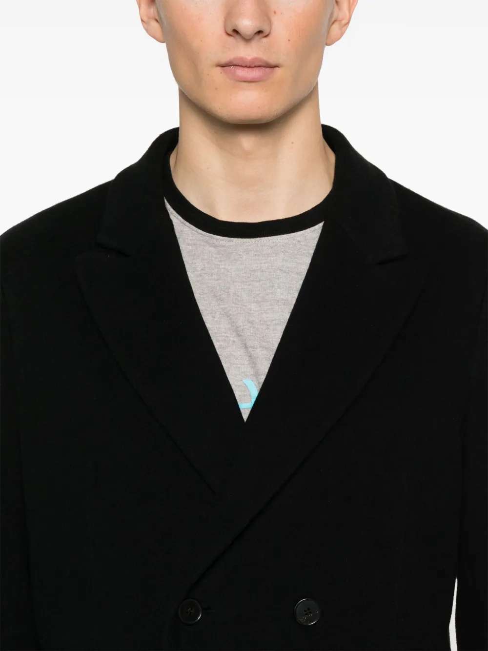 Harris Wharf London Blazer met puntige revers Zwart