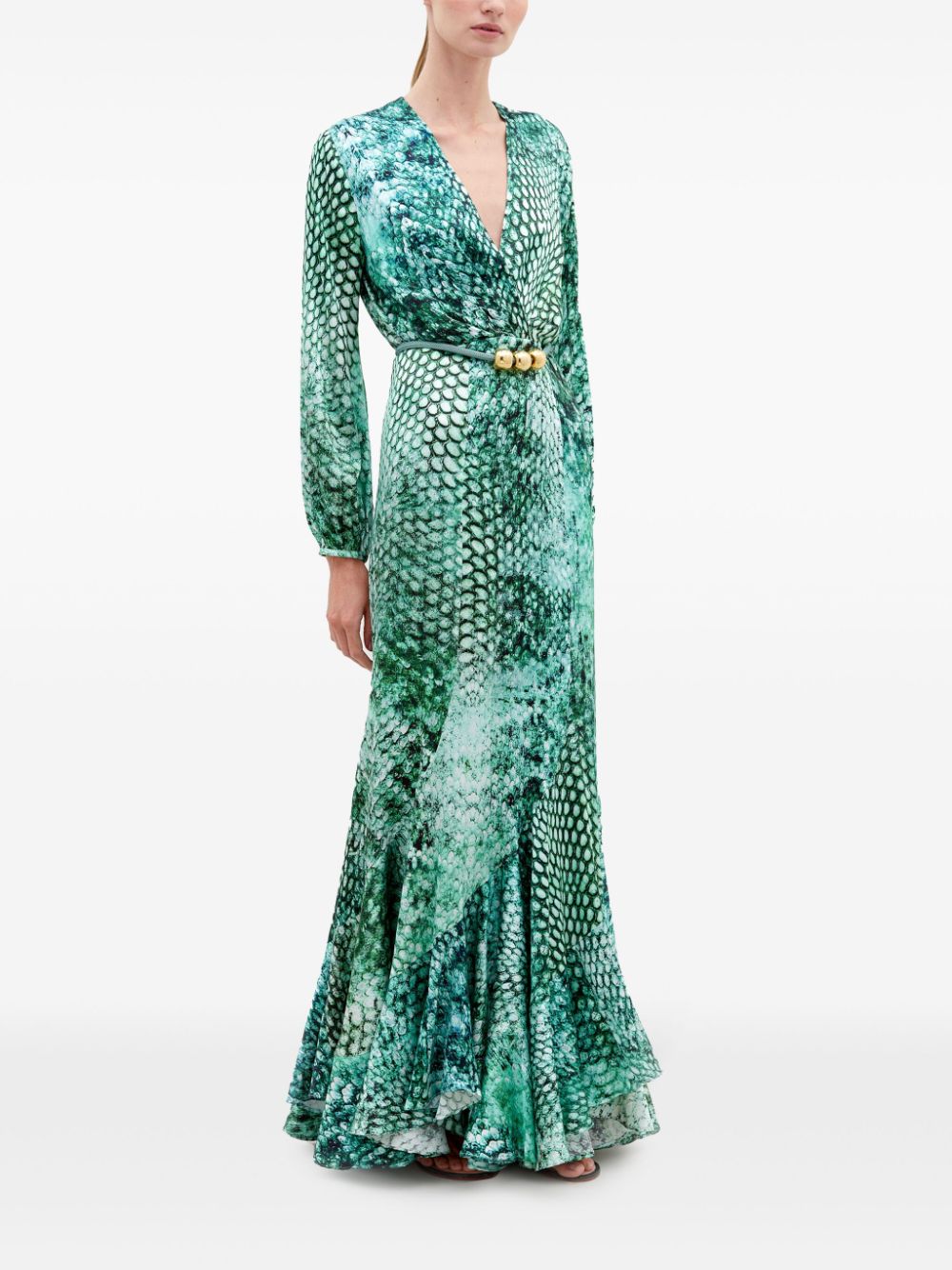 Silvia Tcherassi Remi gown - Green