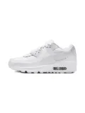 Nike Kids Air Max 90 ""White/Metallic Silver"" sneakers