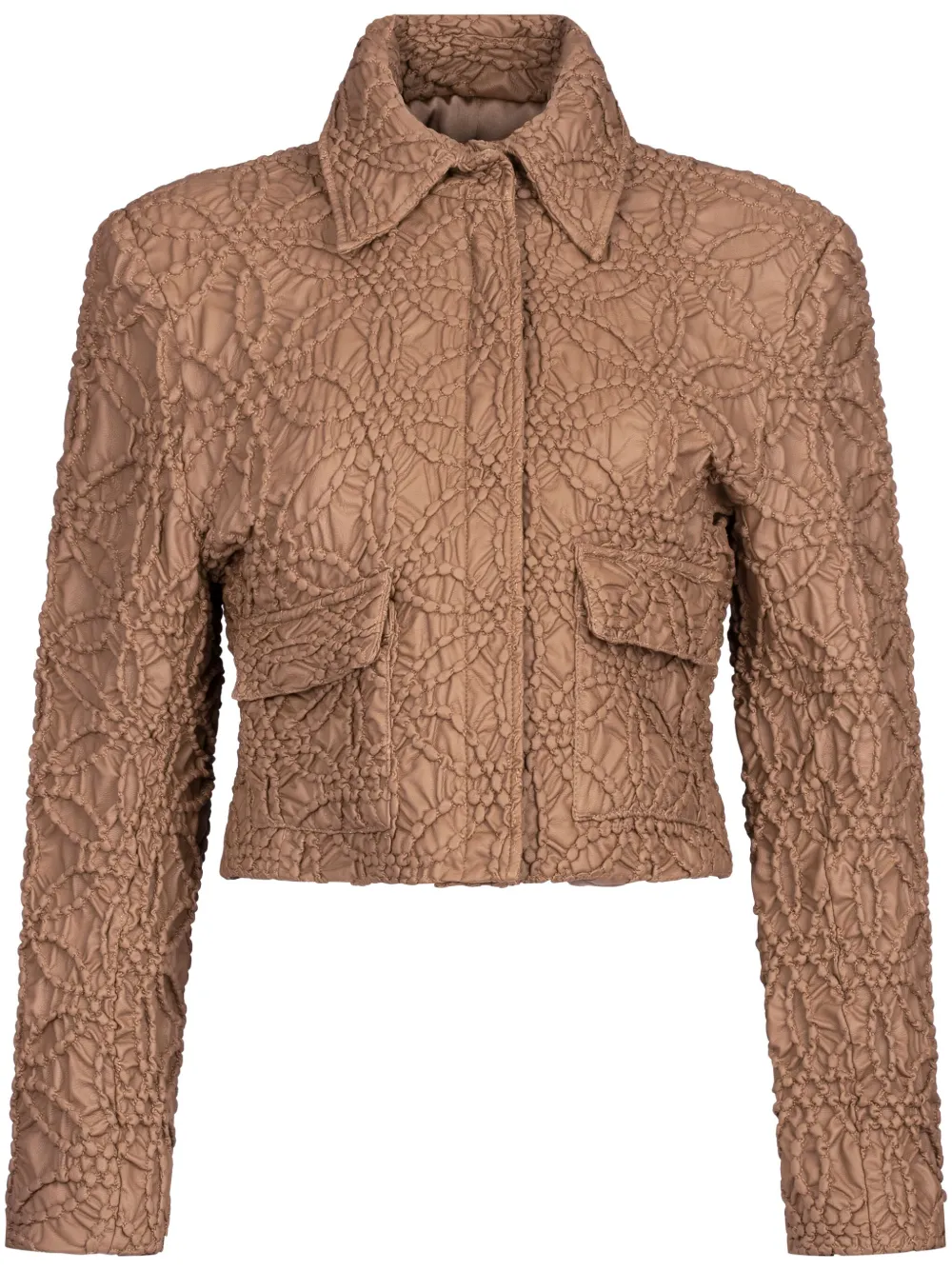 Silvia Tcherassi Perla cropped jacket | Brown | Image 1