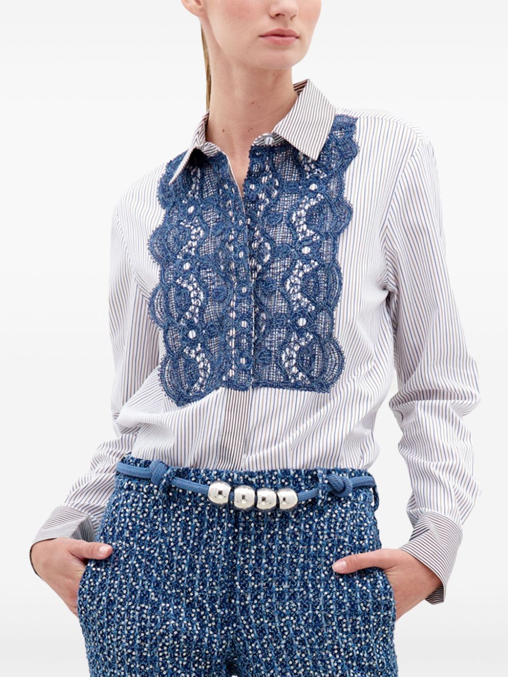 Silvia Tcherassi Naroa shirt - Blauw