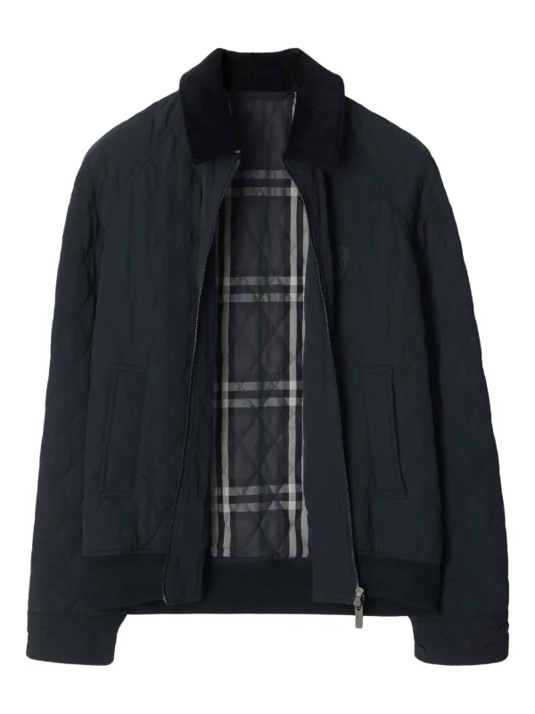 Burberry パデッドジャケット | ブルー | FARFETCH JP