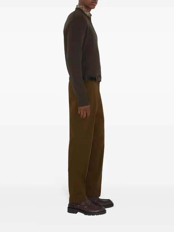 Burberry Cotton Trousers | Brown | FARFETCH