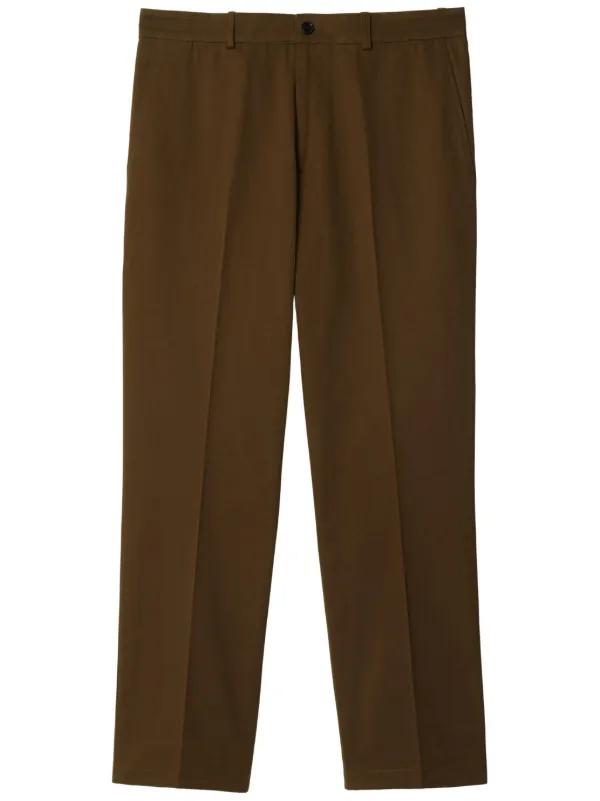★★Adairs★★ Burberry pants brown IS7425 Burberry Cotton Trousers | Brown | FARFETCH