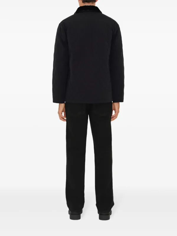 Burberry logo-embroidered Padded Jacket | Black | FARFETCH