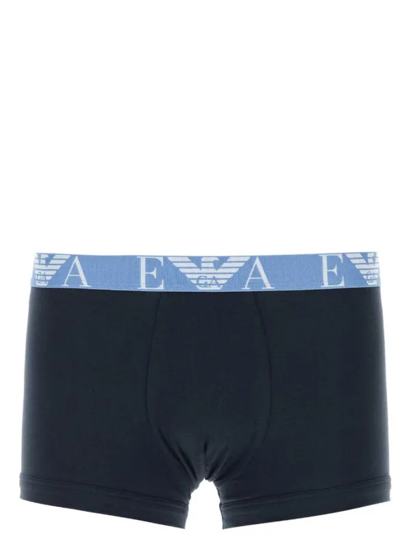 Emporio Armani logo-waistband Boxers Blue FARFETCH IN