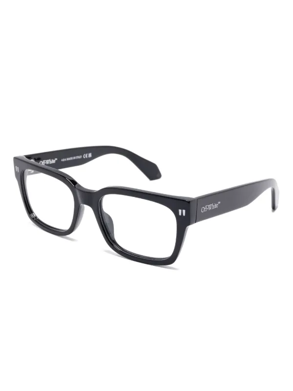 Off-White スクエア眼鏡フレーム | ブラック | FARFETCH JP