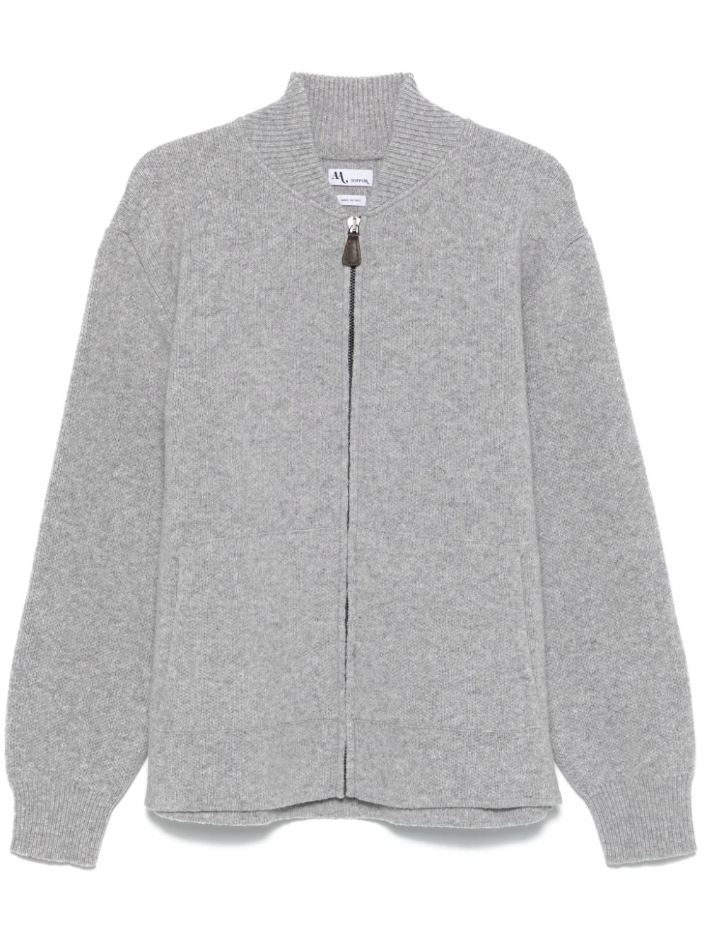 Doppiaa zip-up cardigan - Grey