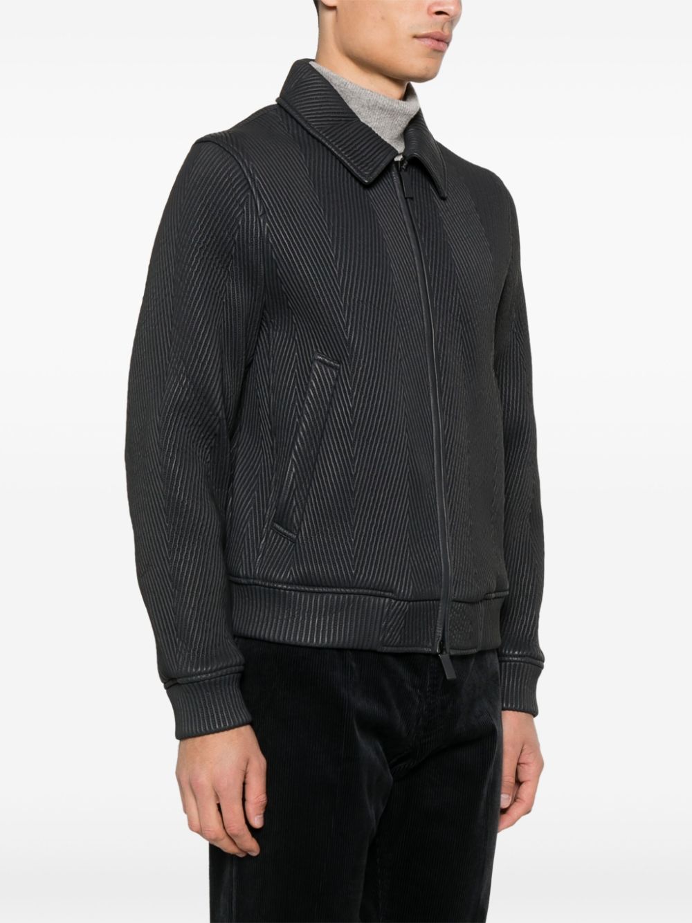 Emporio Armani matelasse bomber jacket Men