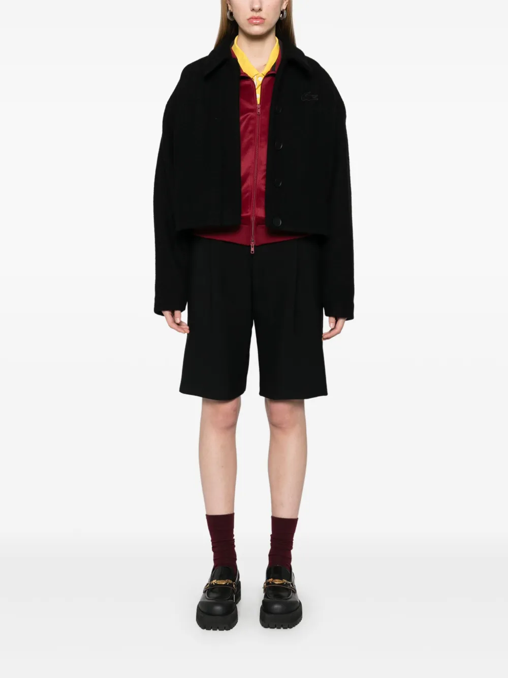 Lacoste Cropped jack - Zwart