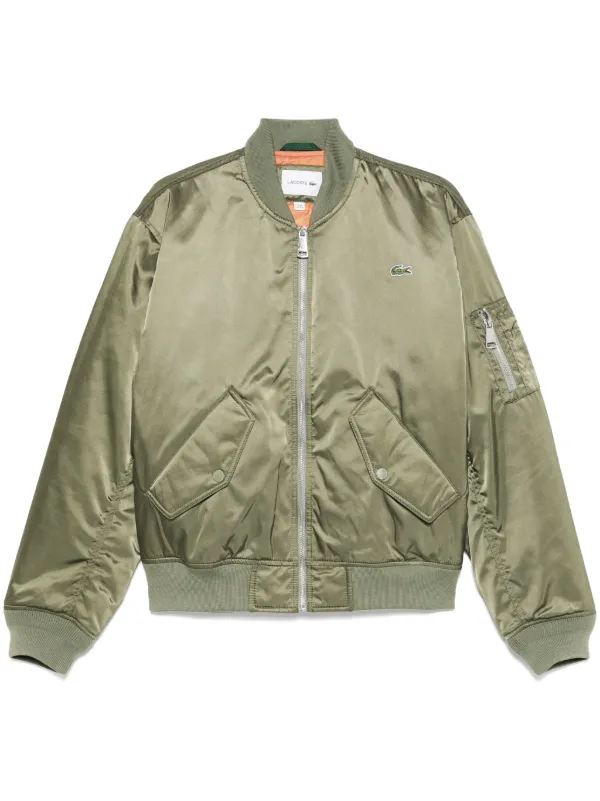 Lacoste bomber jacket green sale