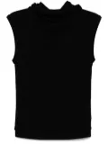 Thom Krom hooded vest - Black